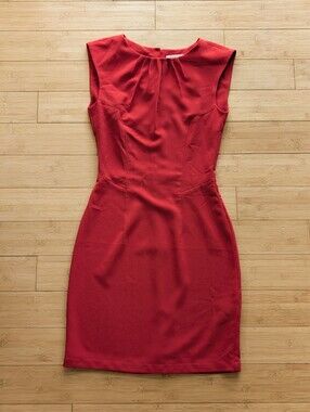 H&M Red Sheath Pencil Dress